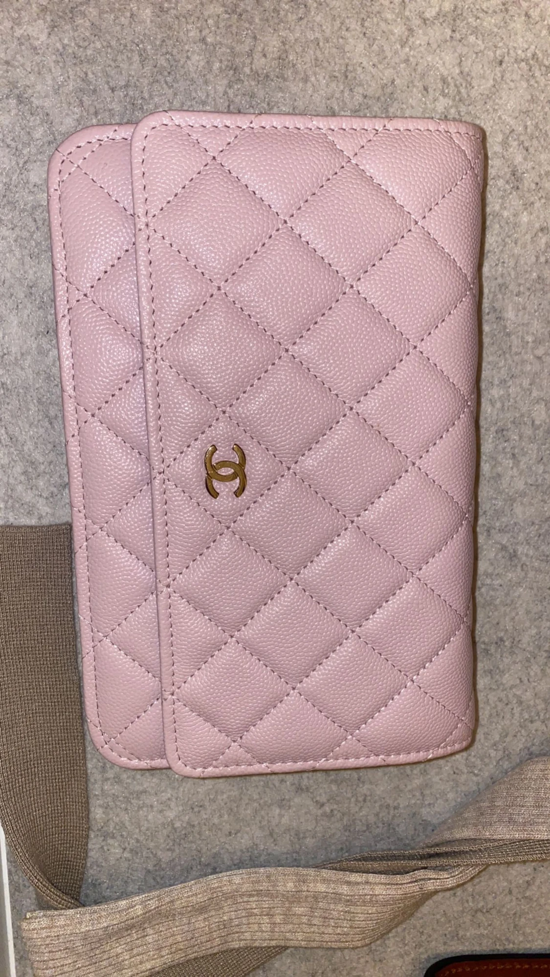Chanel väska babyrosa