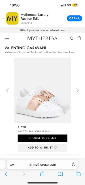 Valentino skor - Säljer mina valentino skor som är väldigt sparsamt använda. 