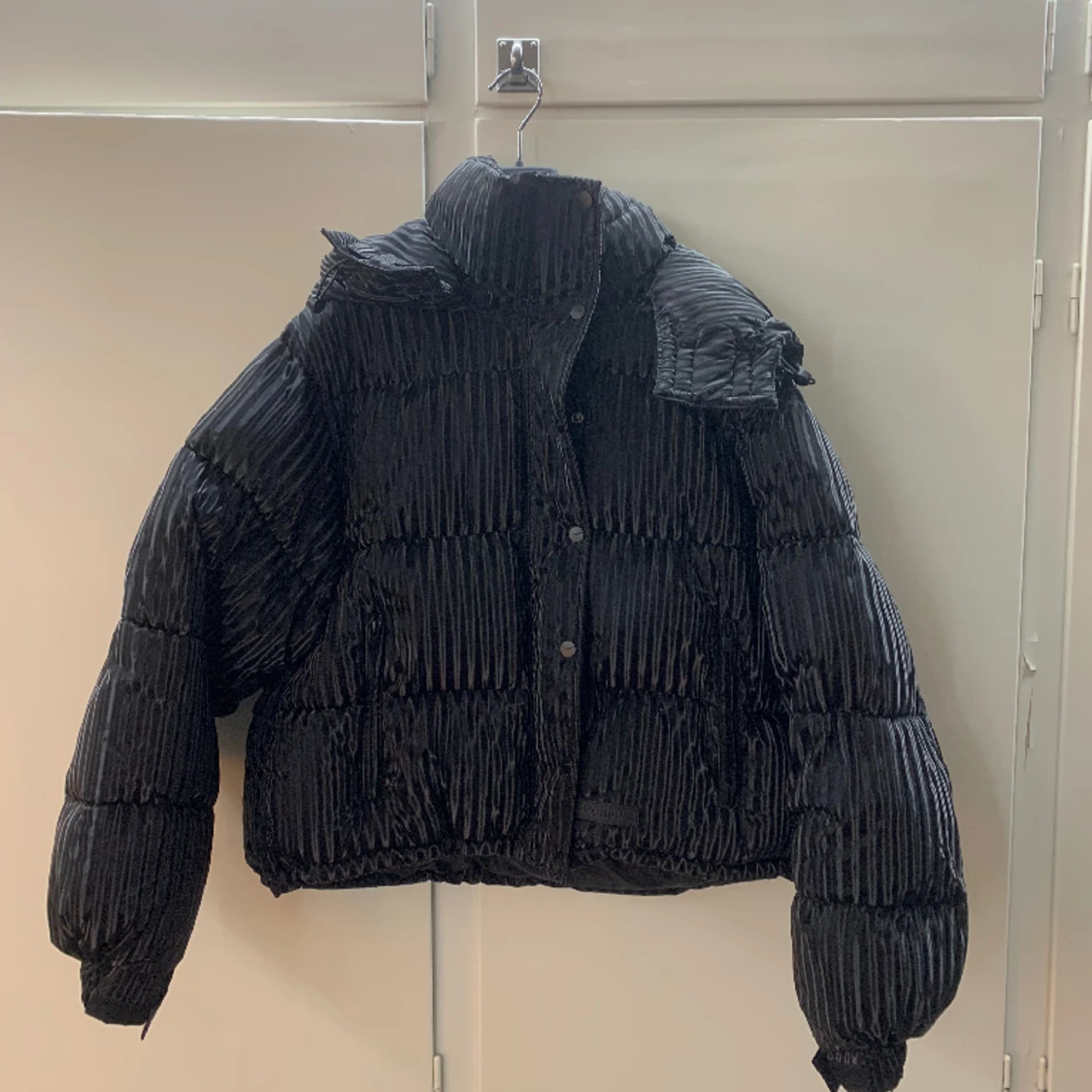 Svart blank jacka - 90