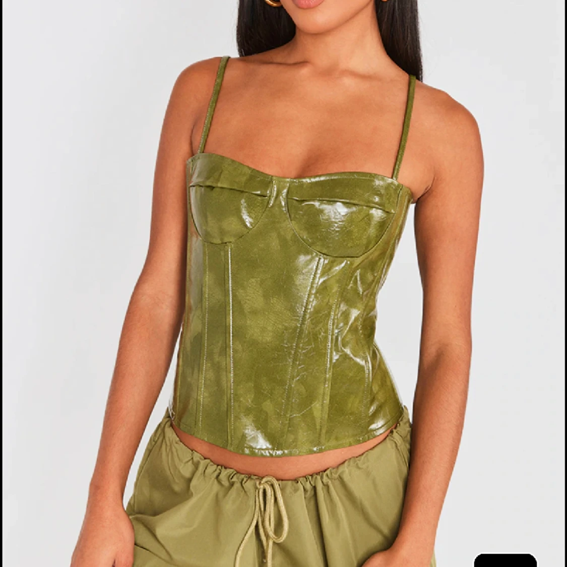 Olivgrön corsett