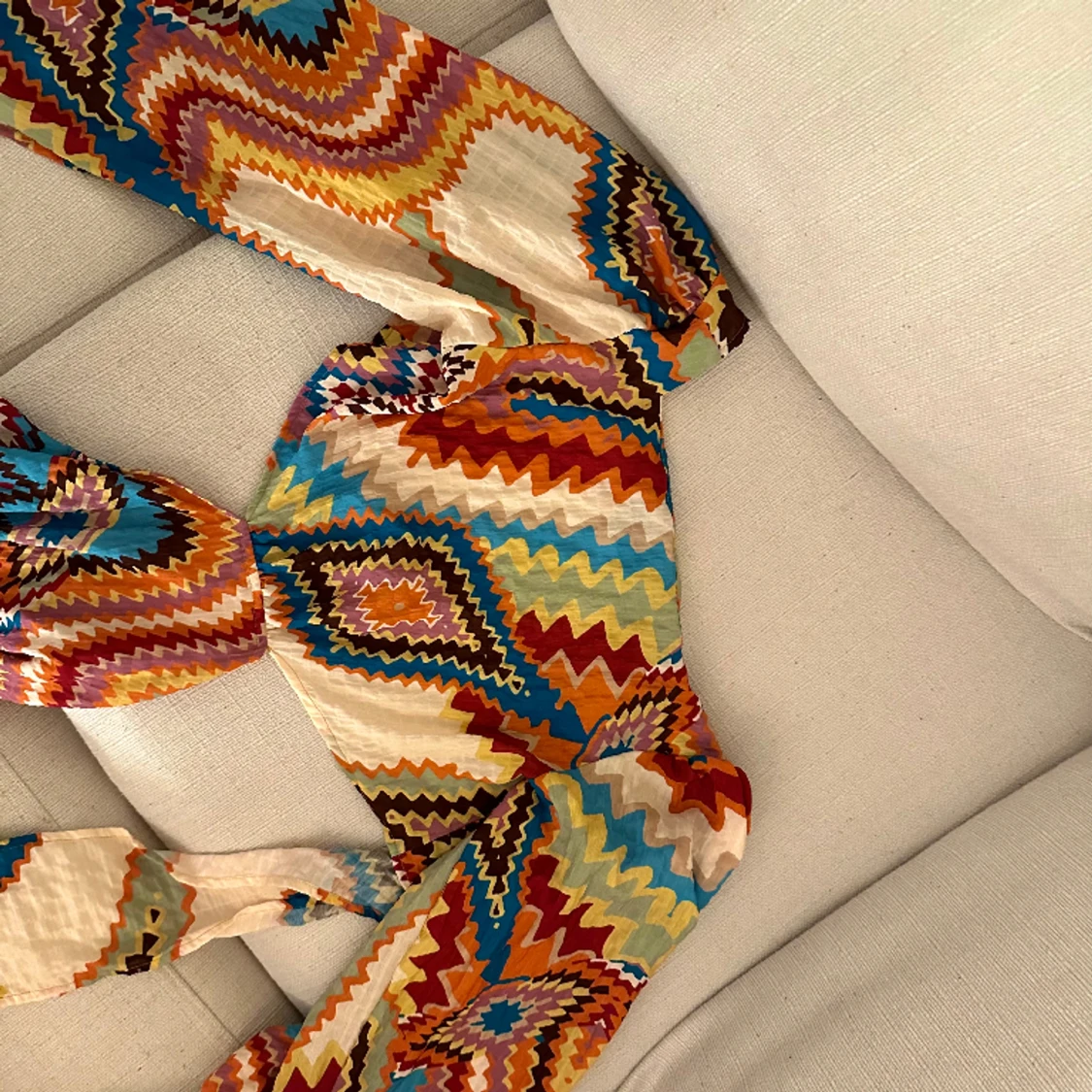 Mönstrad Maxiklänning - 91