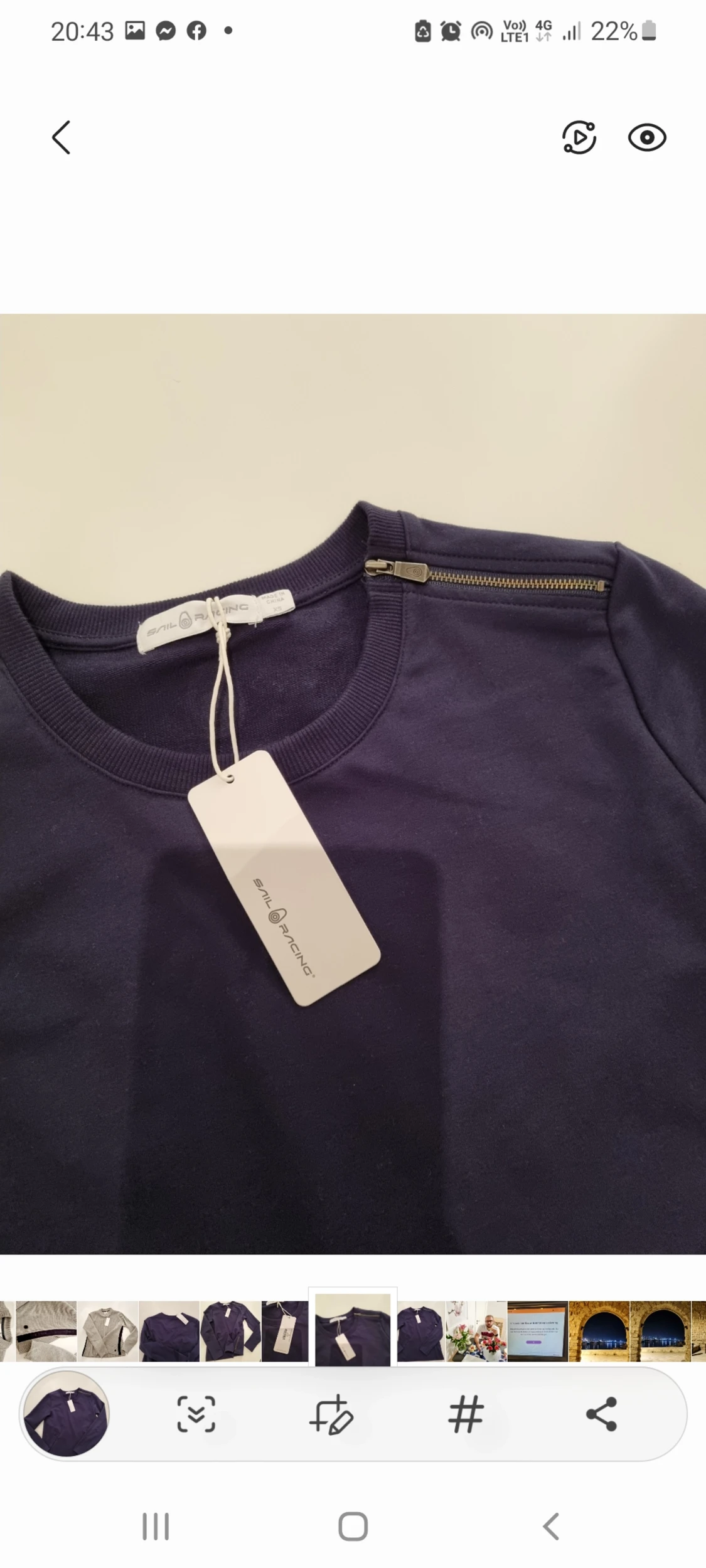 Sail racing dam tröja xs - 90