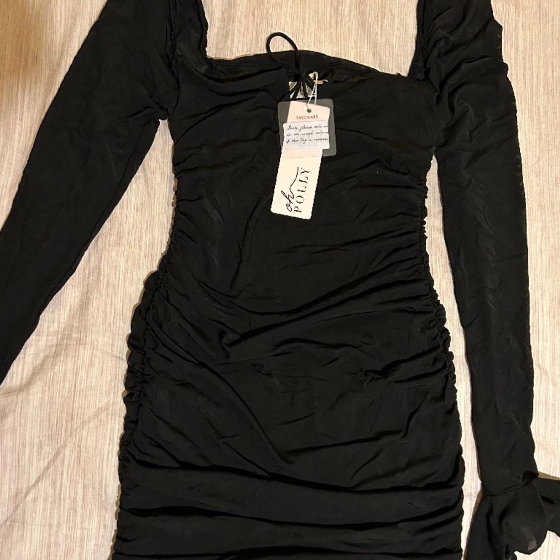 long sleeve mesh mini dress från oh polly - 91