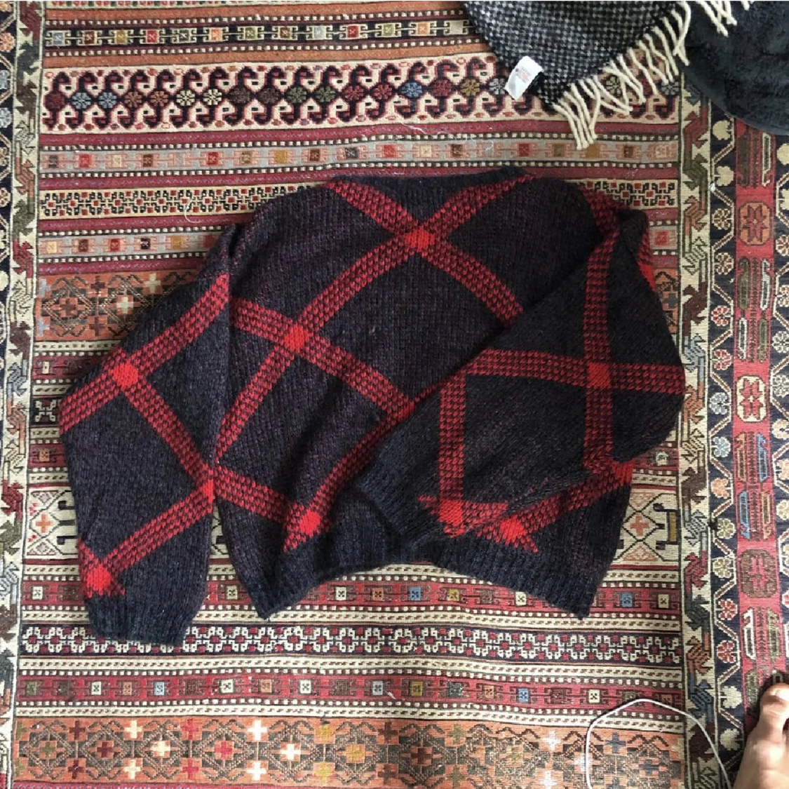 Vintage stickad tröja  - 90