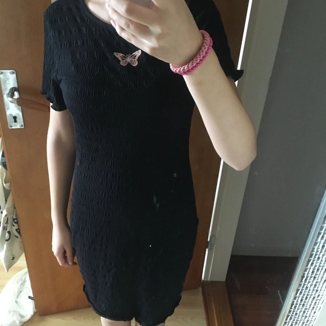 Svart sommar klänning  - 90