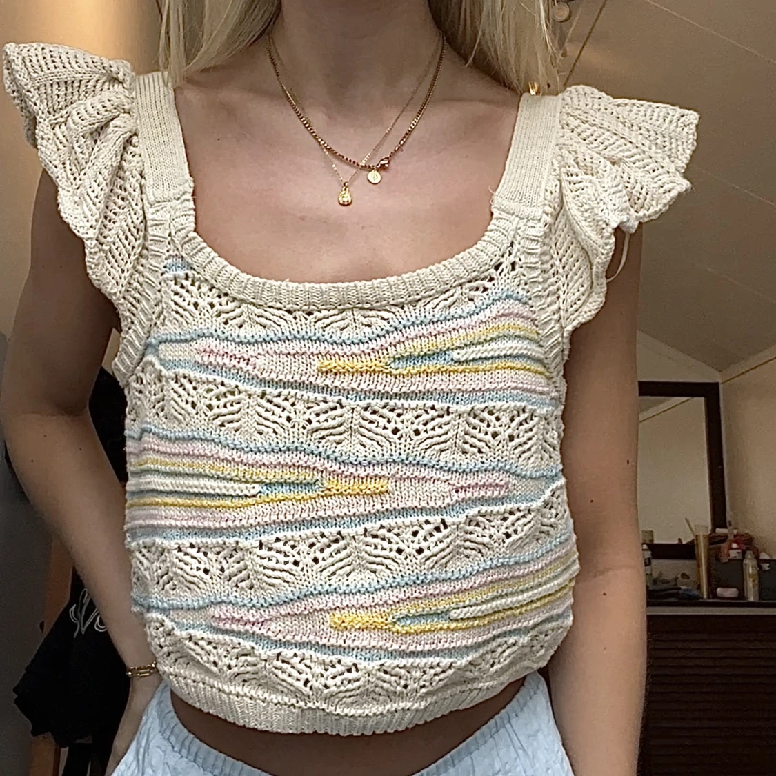 Stickad topp zara - 90