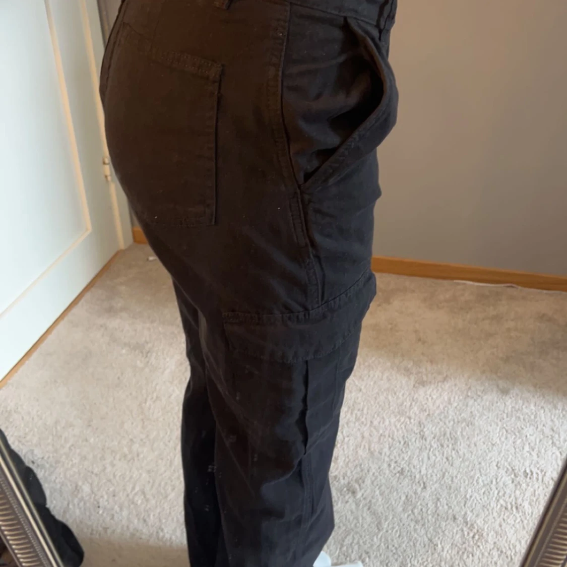 Svart Cargobyxa  - 90