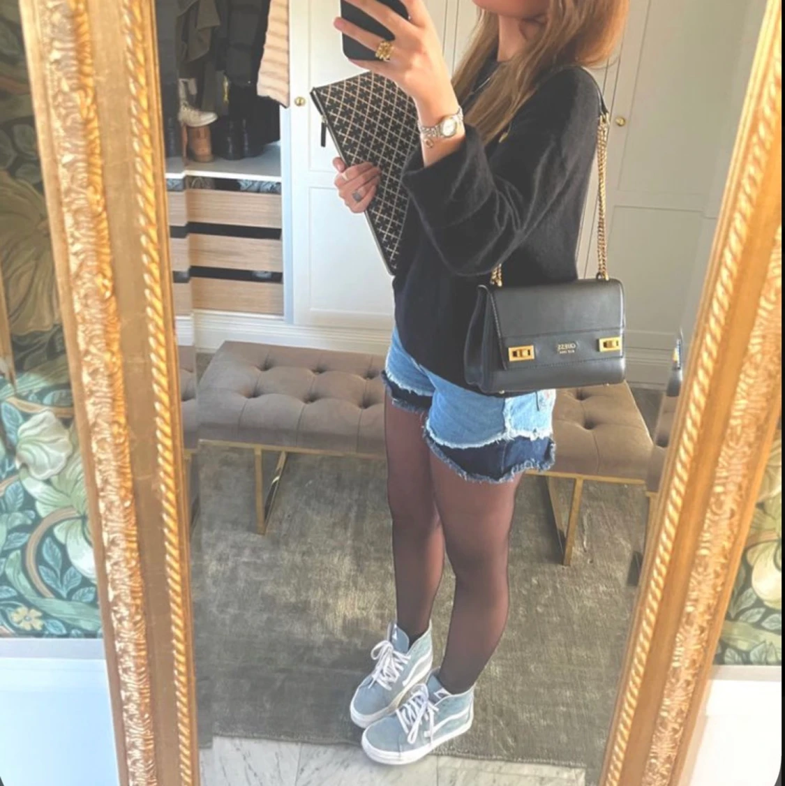 Beigea höga vans  - 91