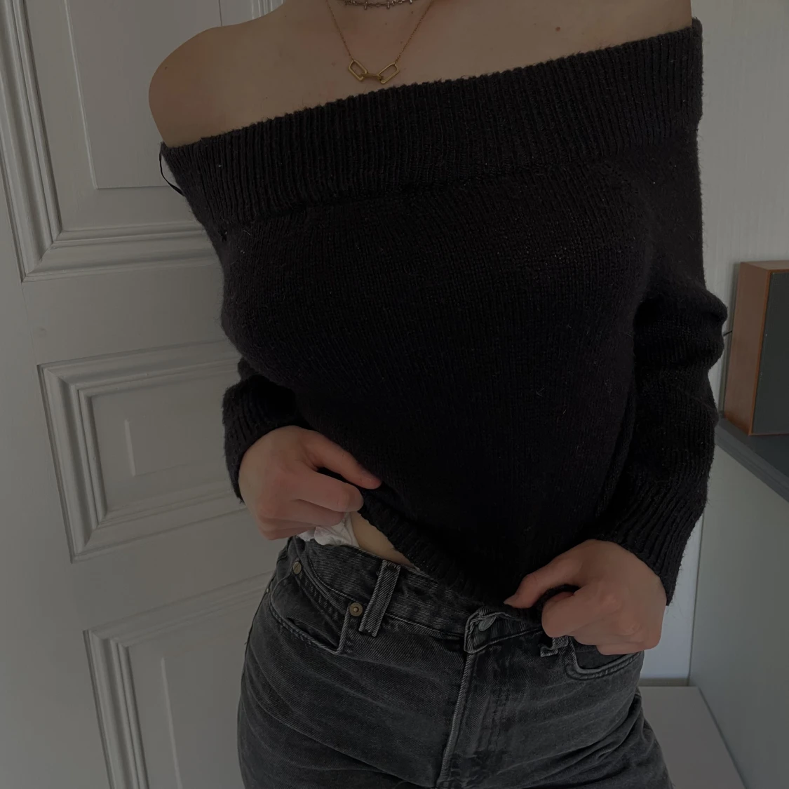 off shoulder sweater - 90