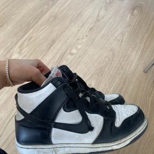 Skor - jätte populära Dunks i Panda ifrån Nike . High dunks , använt skick därav priset ! Nypris :2999kr ! Köpare står för frakt 