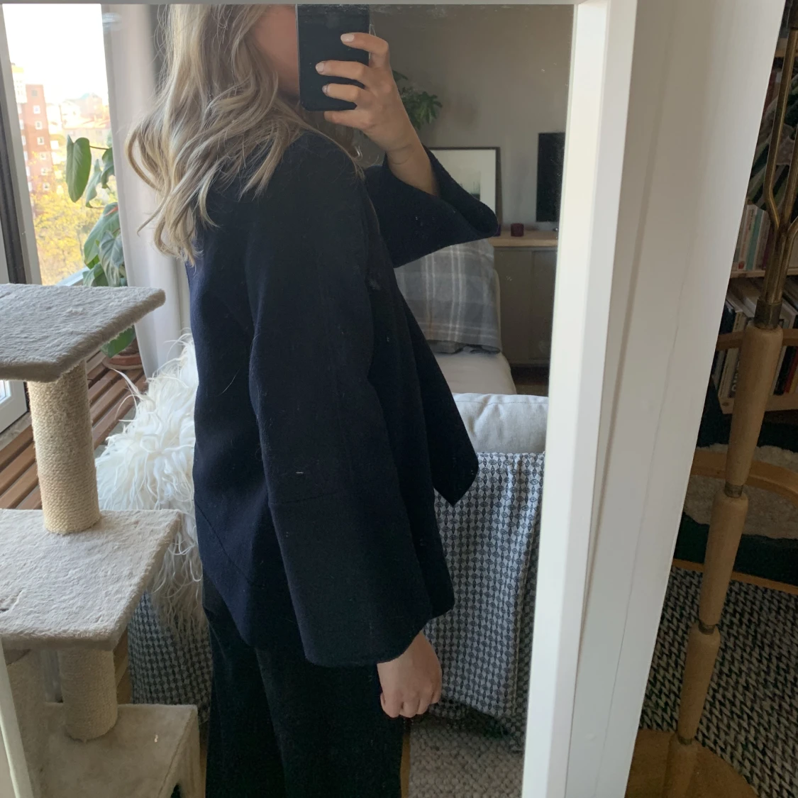 Marinblå kappa - 91