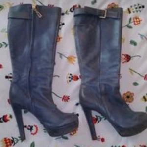 Snygga skinn klackstövlar 37 - Perfekt sick