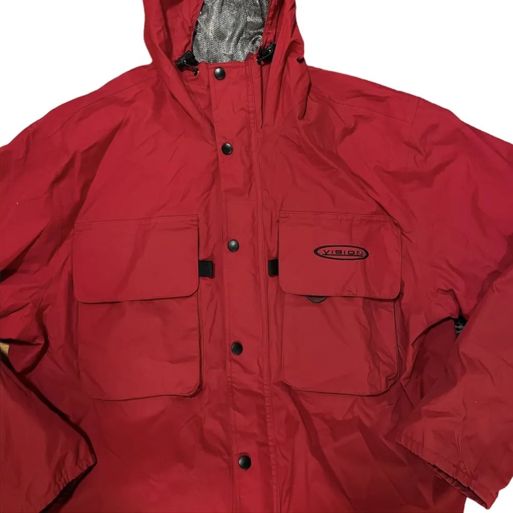 Vision Jacket. Red. Size L. Two pockets on chest. Inner pocket. . Jackor.