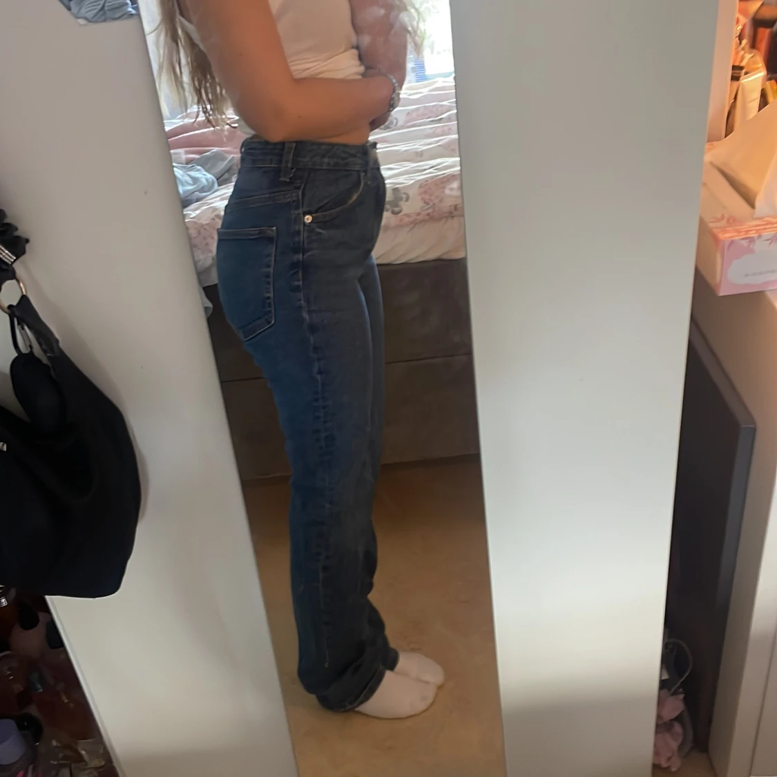 Mörkblåa jeans  - 90