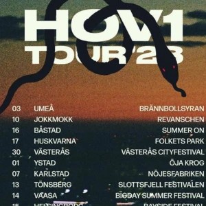 Hov1 biljett  - Hej! Jag säljer 2 st vanliga biljetter till Hov1 konserten i Stockholm, den 18 augusti. Båda biljetterna för 1400kr. (En biljett 700kr)
