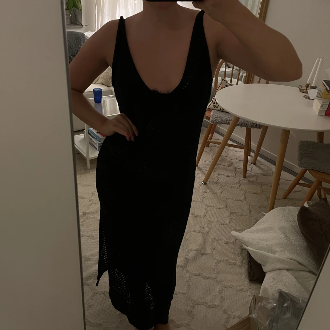 Virkad strandklänning - 90