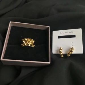 Edblad örhängen + ring - Väldigt fina, inget tecken på använda Ring är i strl 18