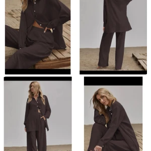 2 delat set skjorta + byxa  - ”KaffeBrunt”  2 delat set   Skjorta + byxa   Aldrig använt.  