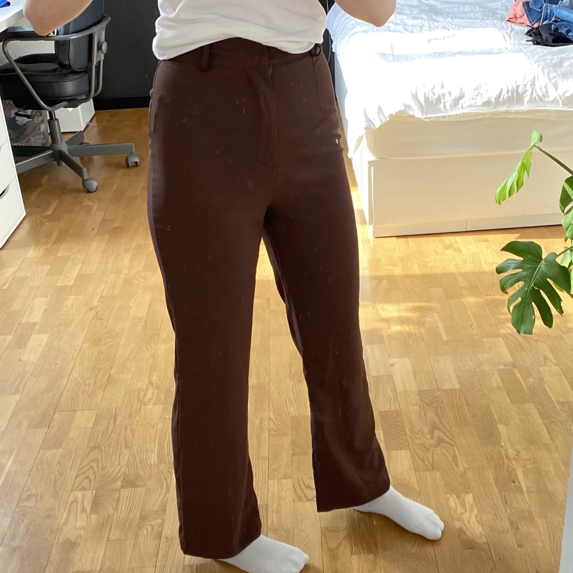 Bruna kostymbyxor  - 91