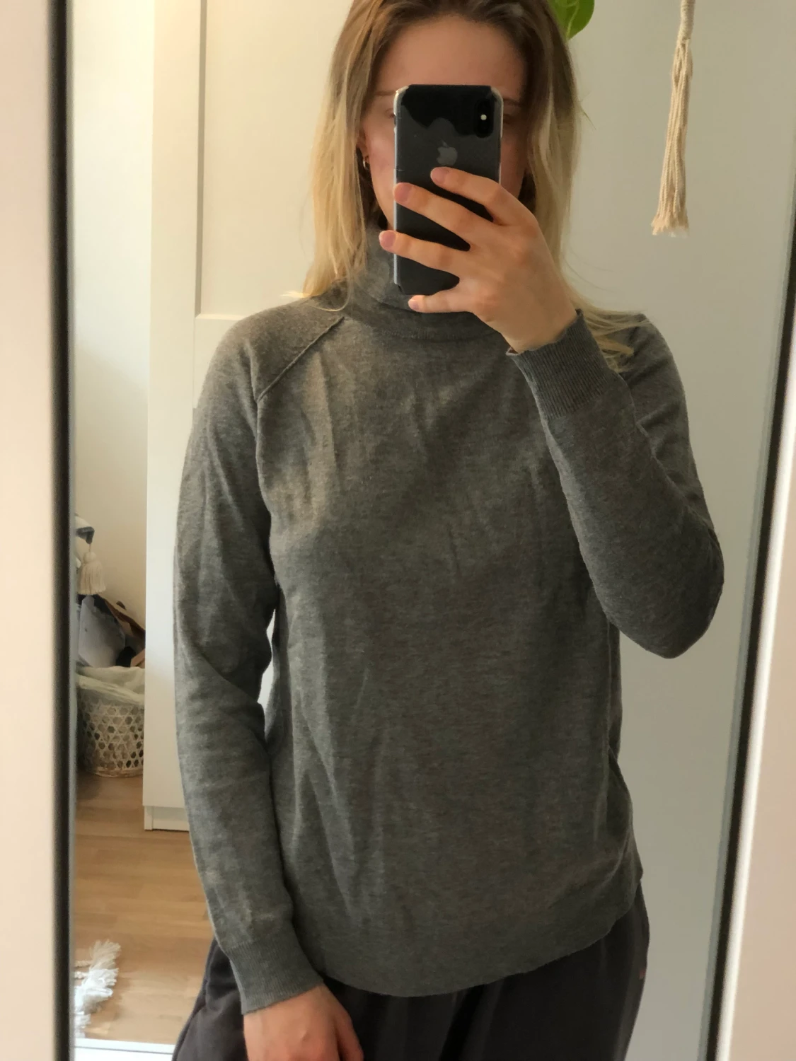 Grå polotröja - 90