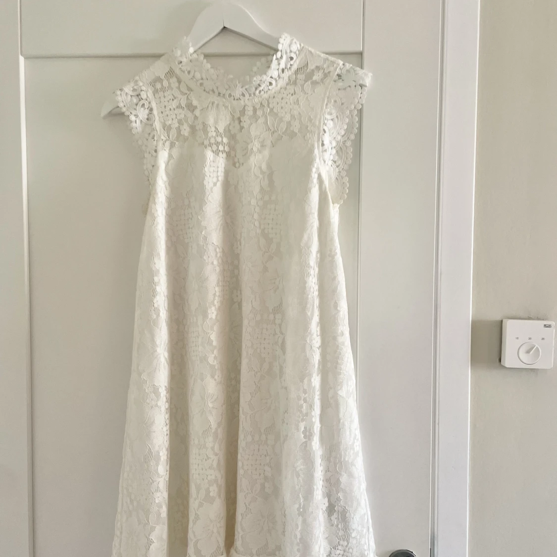 Vit sommar klänning - 91