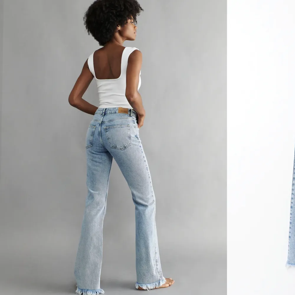 Ett par jätte fina ljusblå Gina jeans, om du har någon fråga är det bara att skriva privat och köparen står för frakten💕💕💕. Jeans & Byxor.