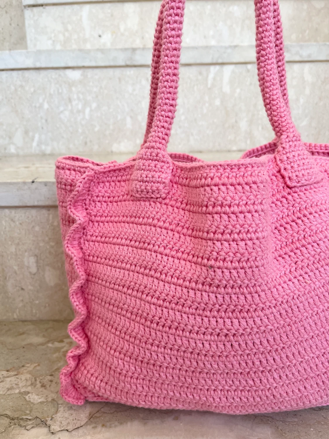 Handvirkad väska - 90