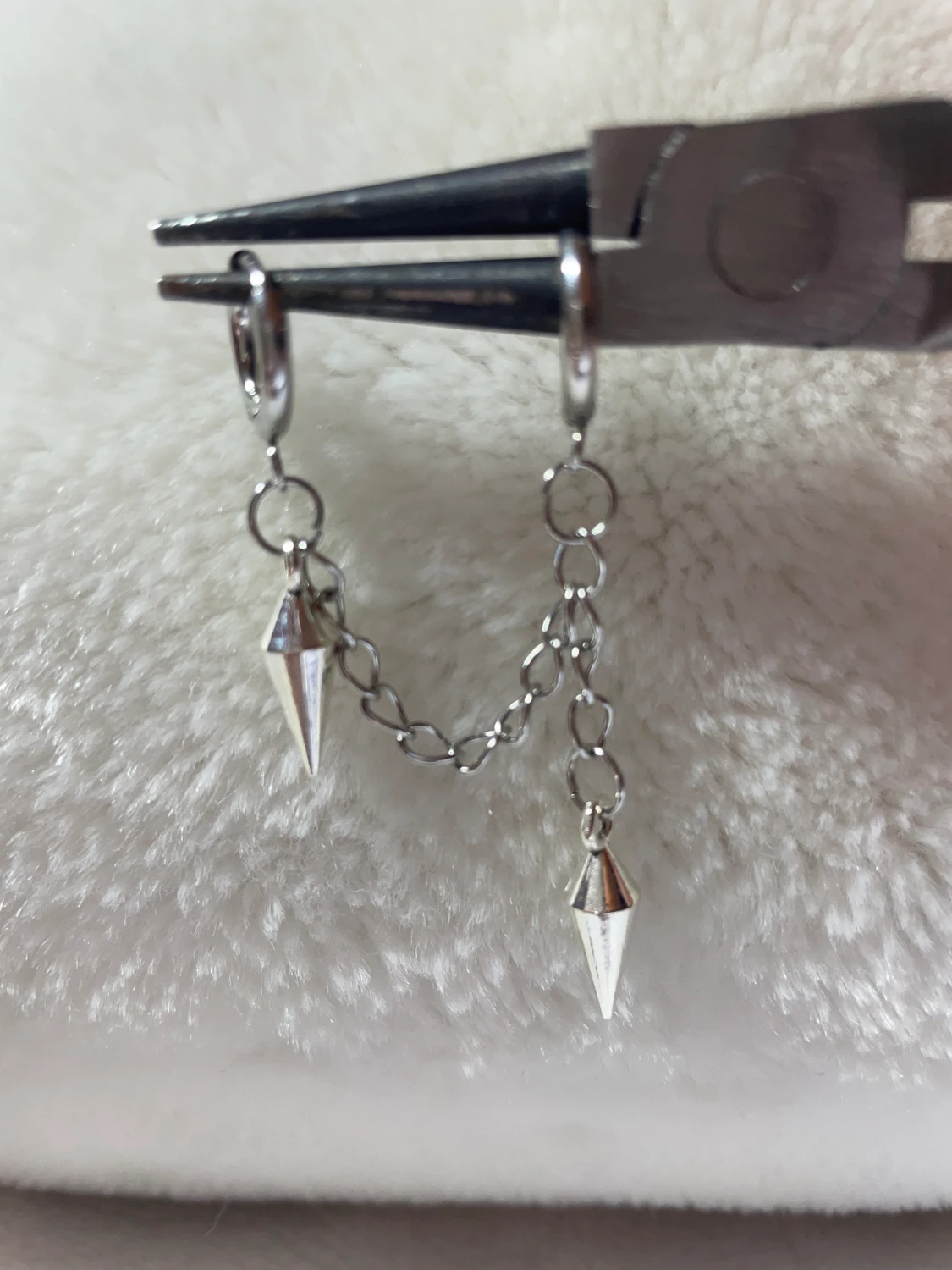 Dubble Chain stud earrings - 90