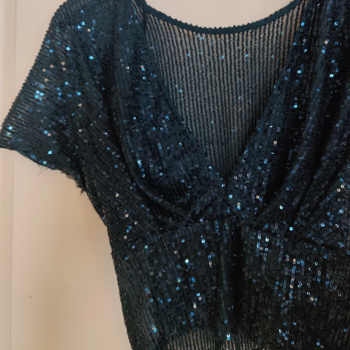 Mesh glittrig top - 90