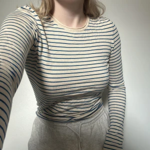 Randig stretchig tröja  - Superskön långärmad tröja från zara. Storlek M men sitter som en S. Säljer då jag inte har plats för den