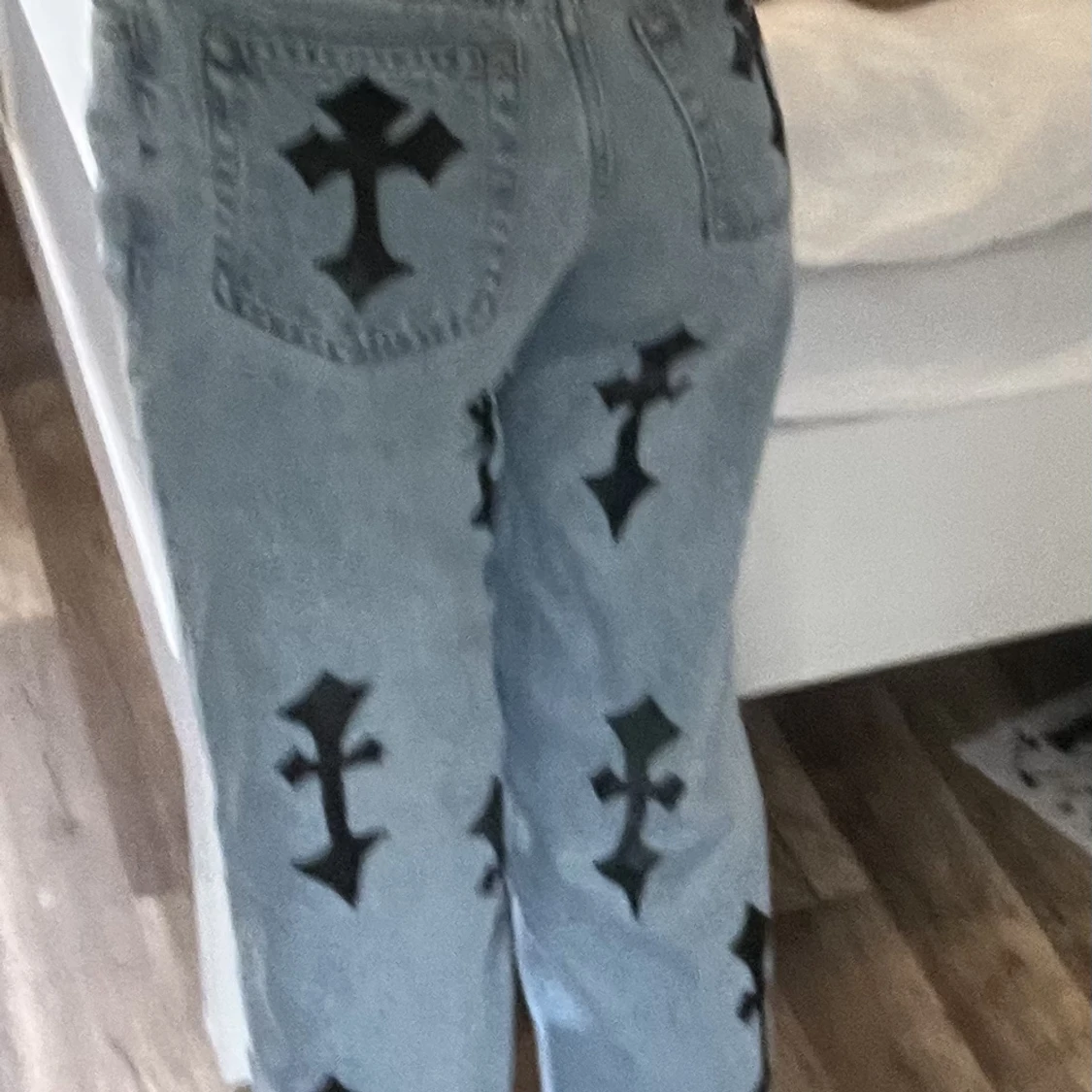 Handmålade jeans - 90