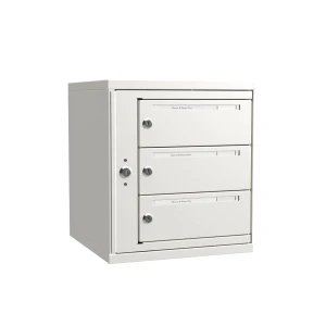 Lynx Original 1×3 fack – vit  - Fastighetsbox med 3 fack (passar för 3 lägenheter)