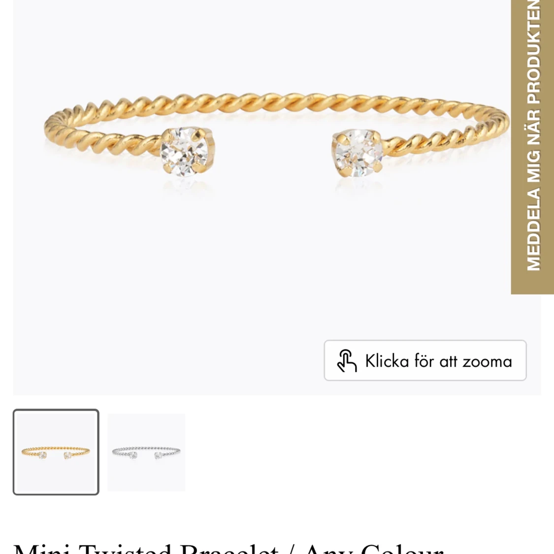 Caroline svedbom GULD smycken - 90