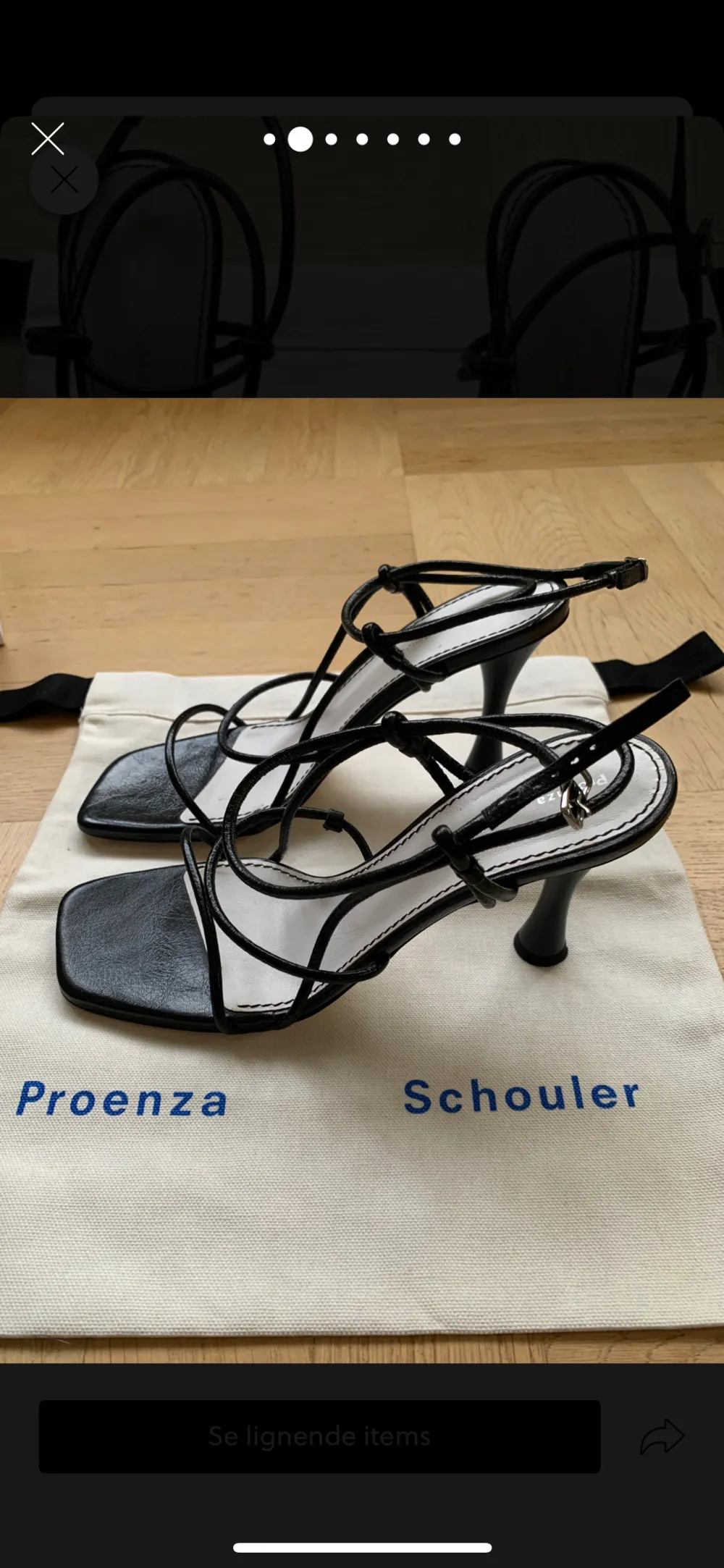 Klassiska högklackade sandaler från Proenza Schouler i stl 39. Endast använda två gånger. Påse och skokartong finns.  Sandaler / heels / strappy sandal / remsandaler / lädersandaler. Skor.