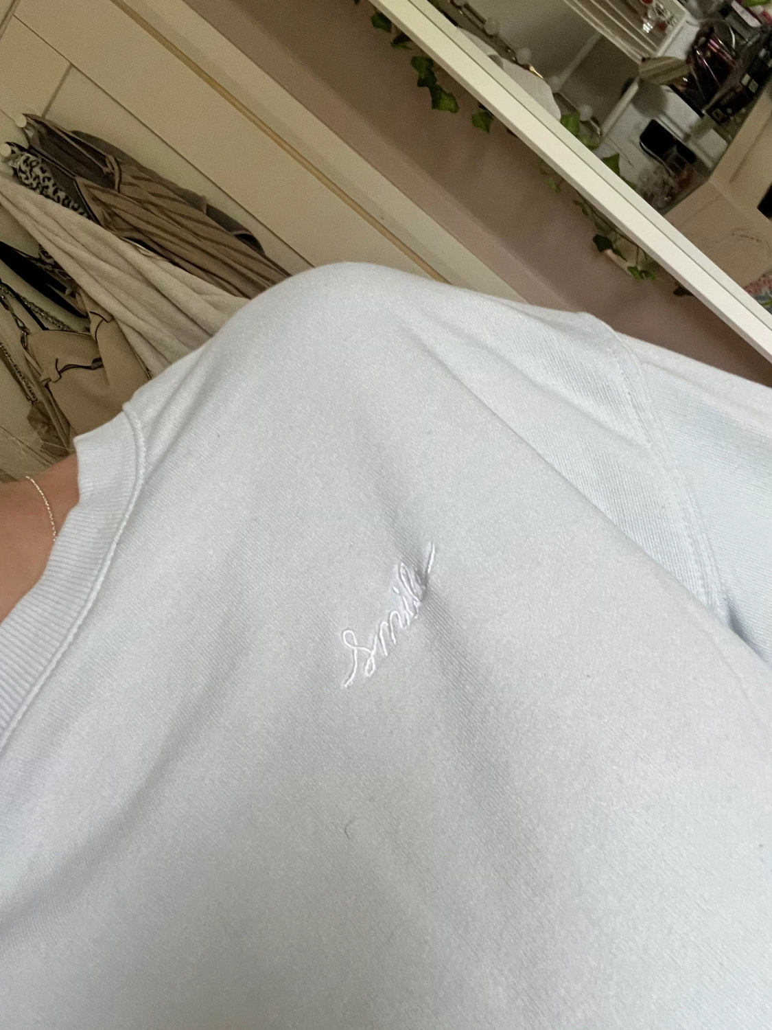 Blå sweatshirt - 90