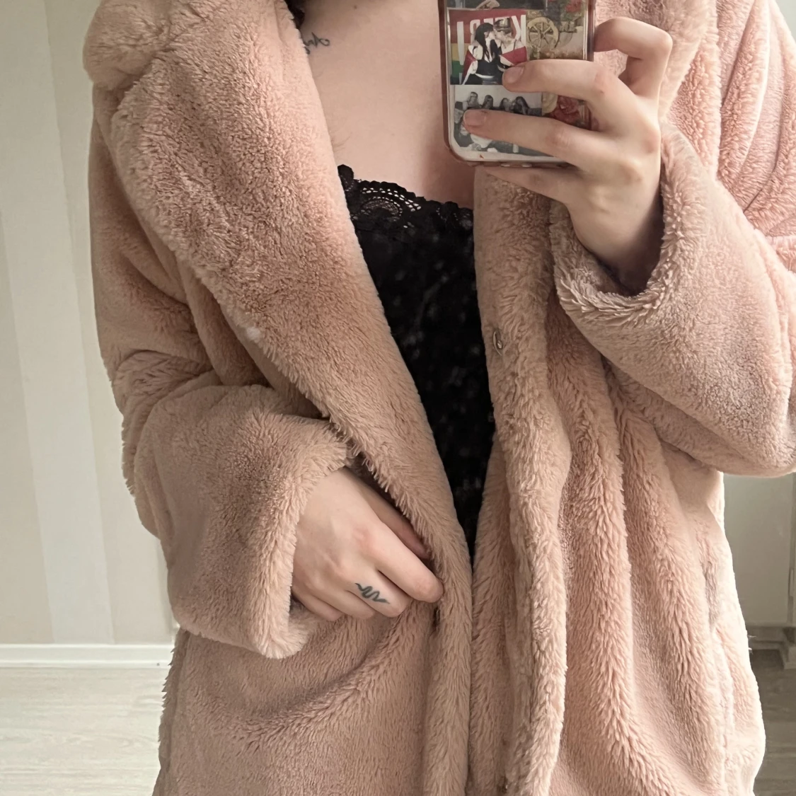 Rosa pälsjacka - 91