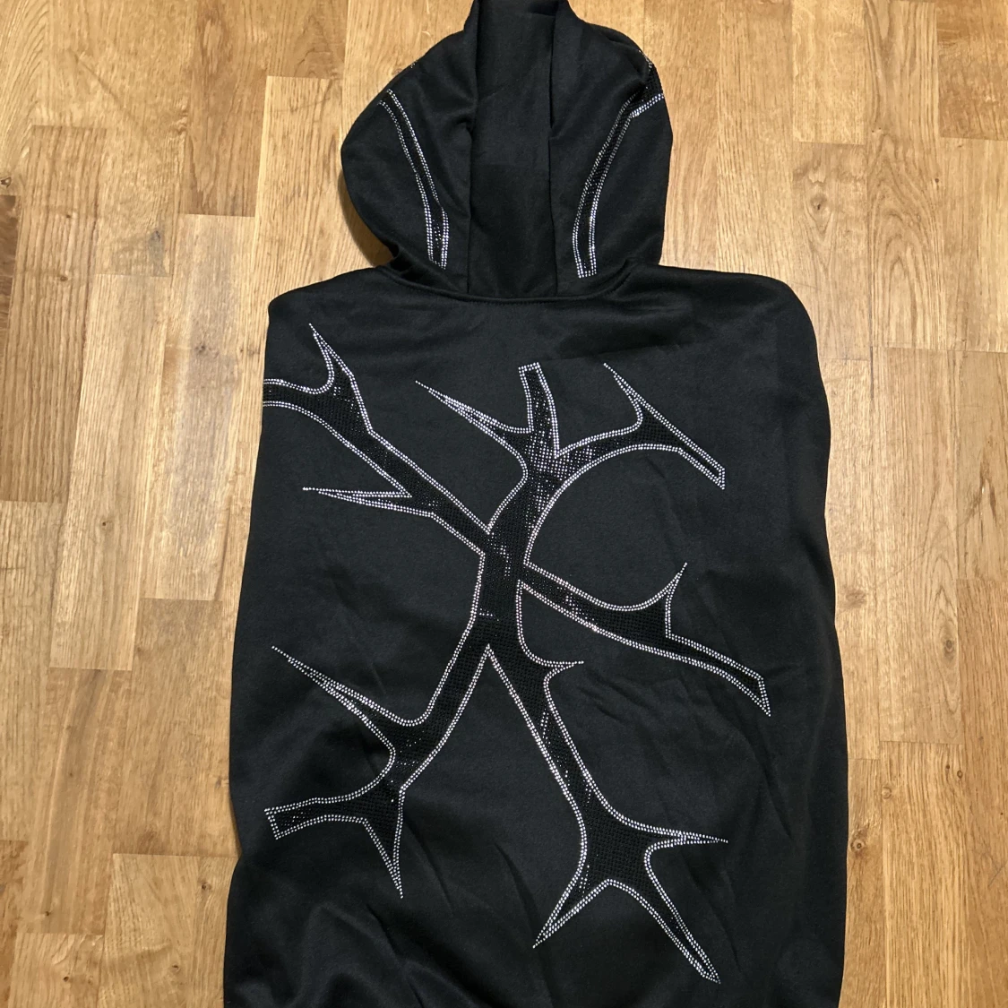 Y2K rhinestone zip hoodie - 90