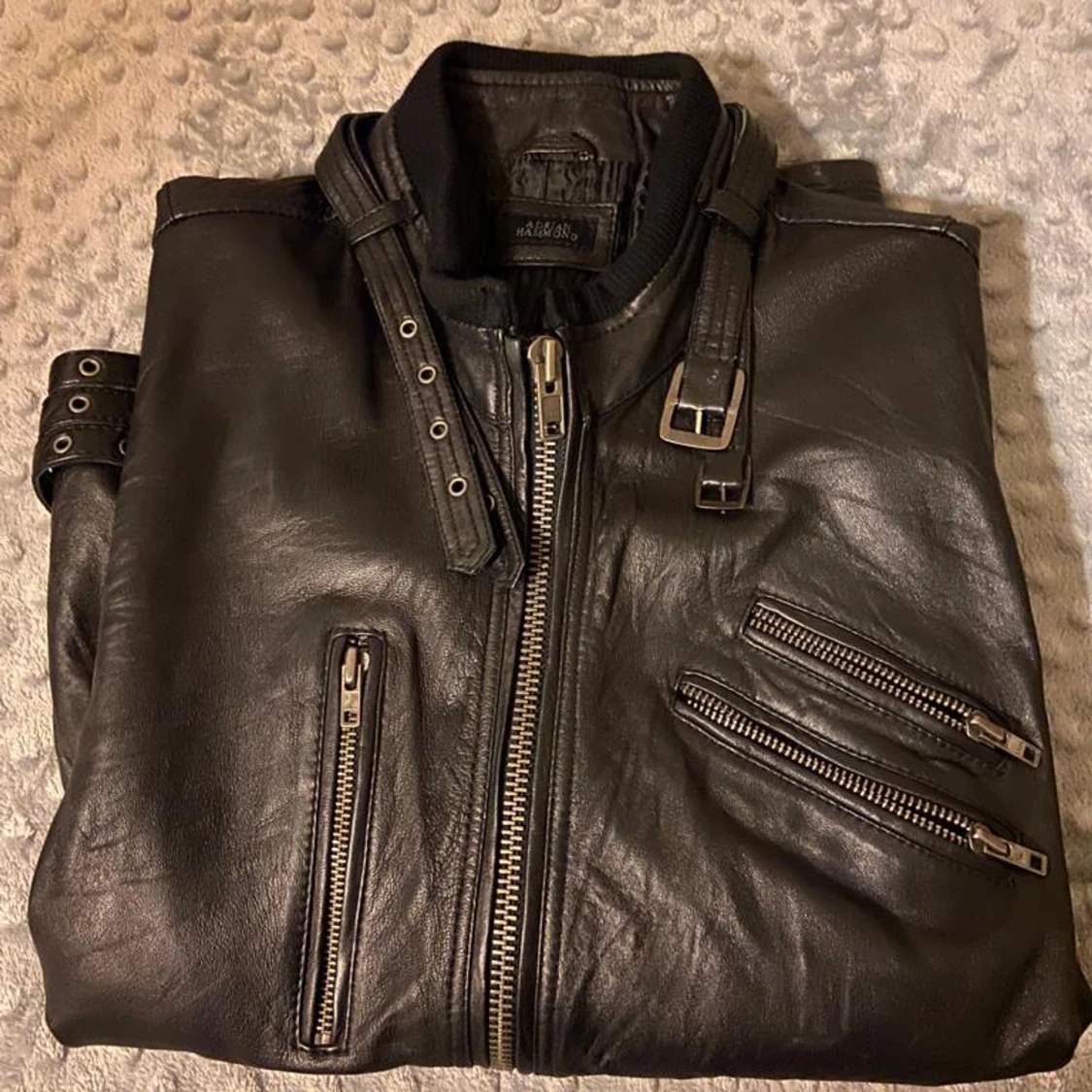Läder jacka  - 91