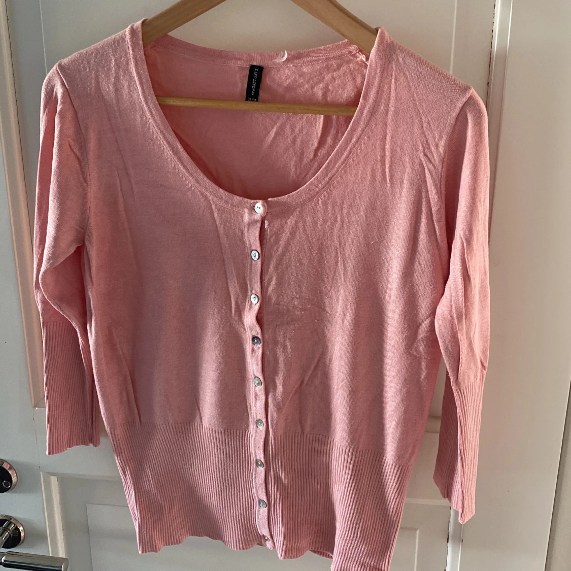 Ljusrosa långärmad topp