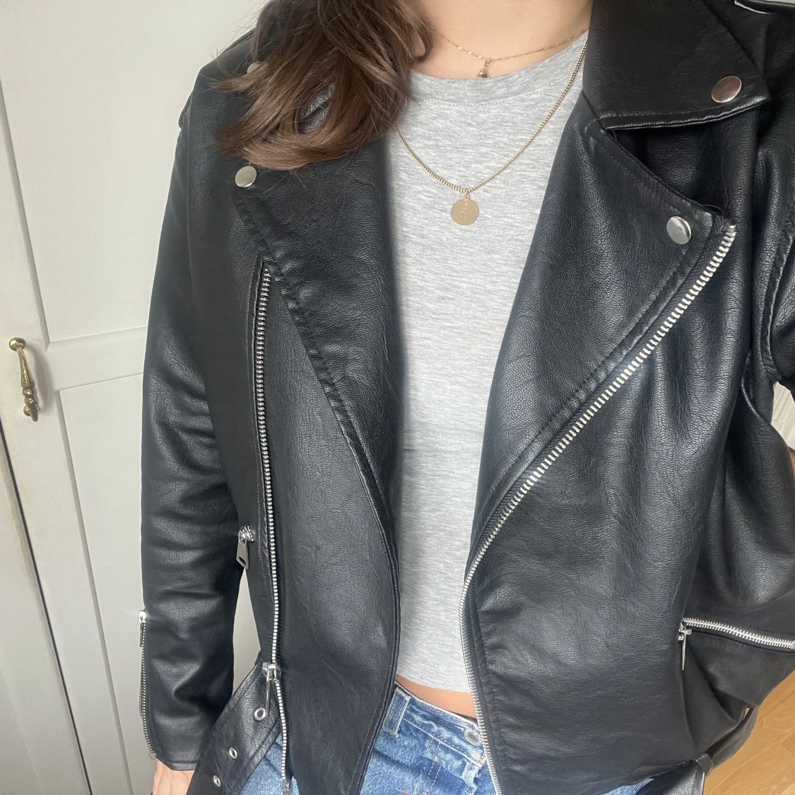 Oversized skinnjacka - 91