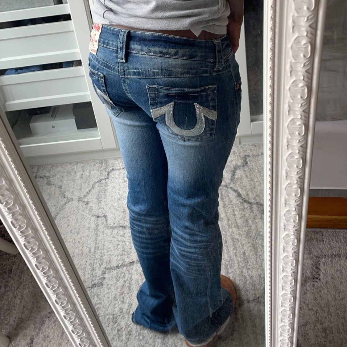 True religion lågmidjade bootcut jeans 
