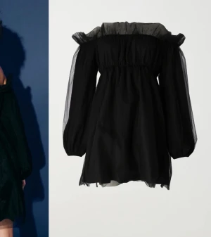 Fin klänning - Säljer en svart fin fest klänning. Är i nyskick, aldrig använd. Klänningen är köpt från Gina Tricot för 600 kr och finns inte längre att köpa.🩷 Skriv för fler bilder😊