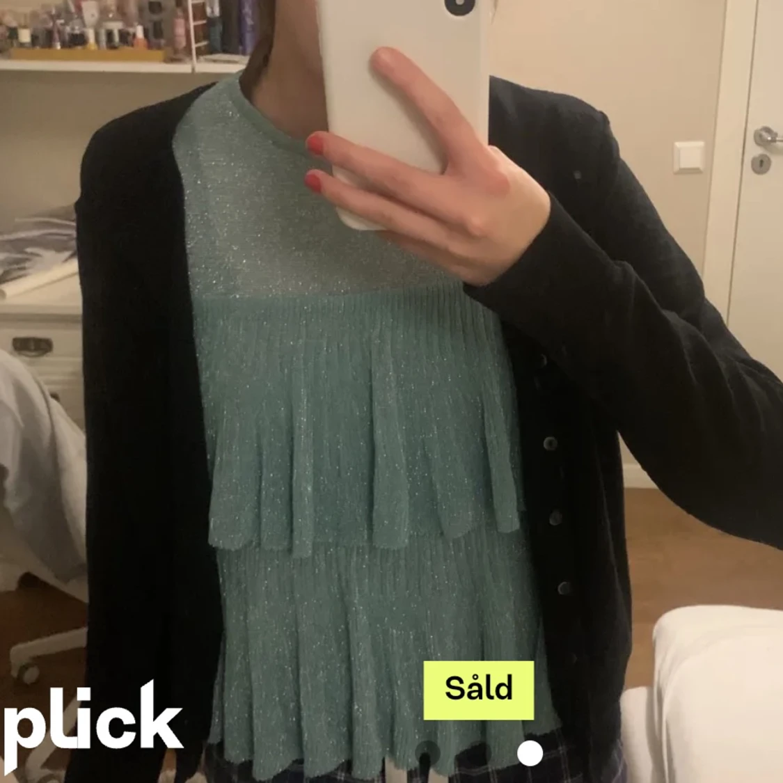 Glittrig zara topp - 91