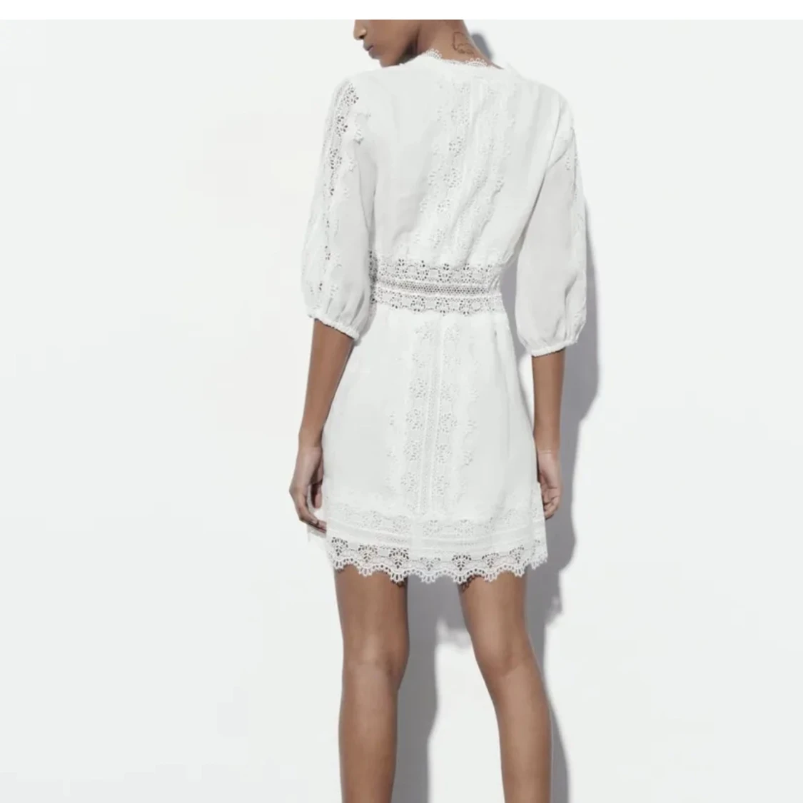 Vit zara klänning - 91