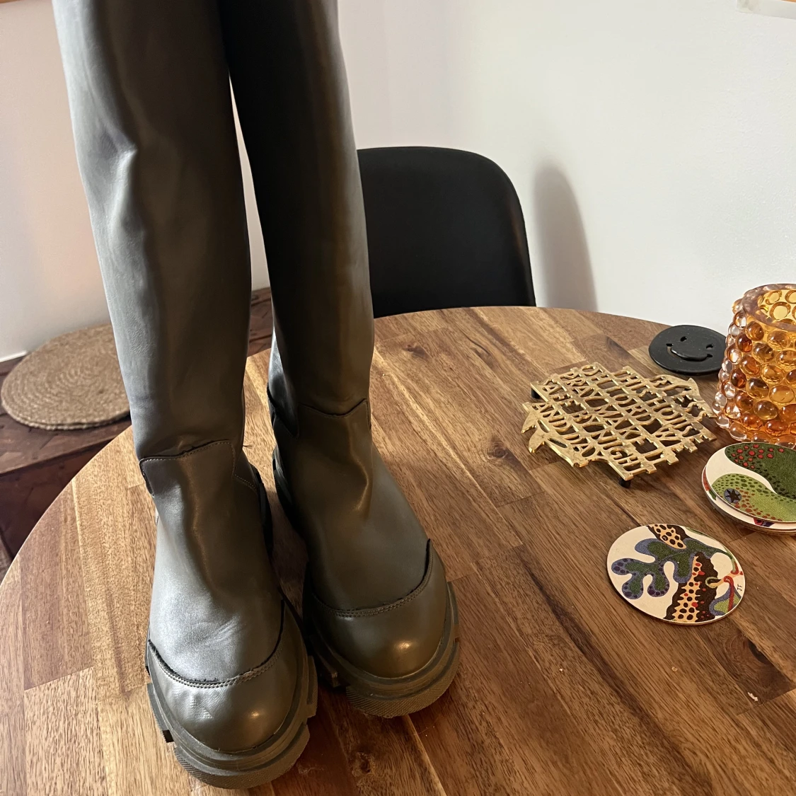 Knä höga boots - 91