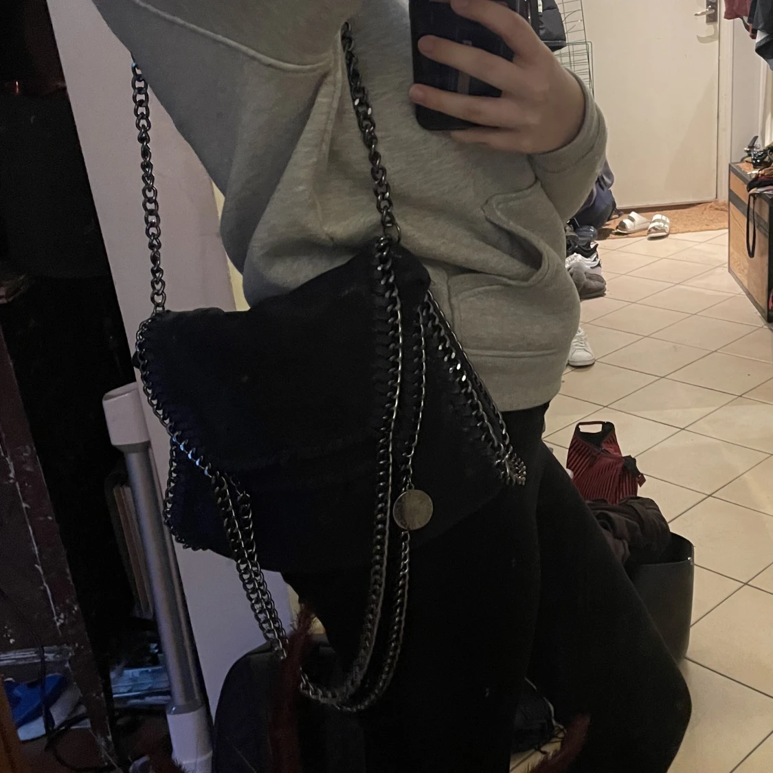 Mörkblå stella liknande väska - 90