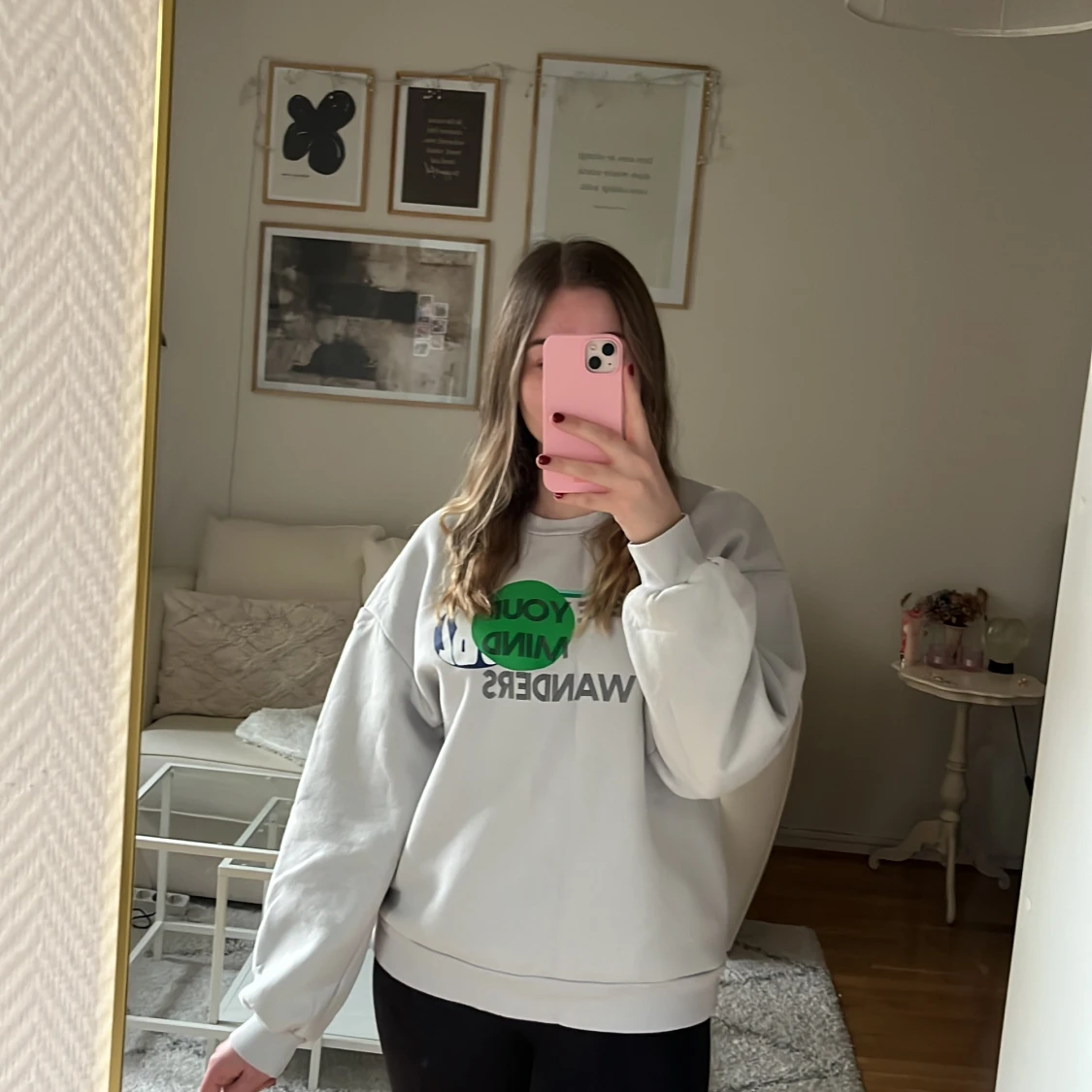 Oversized collagetröja 