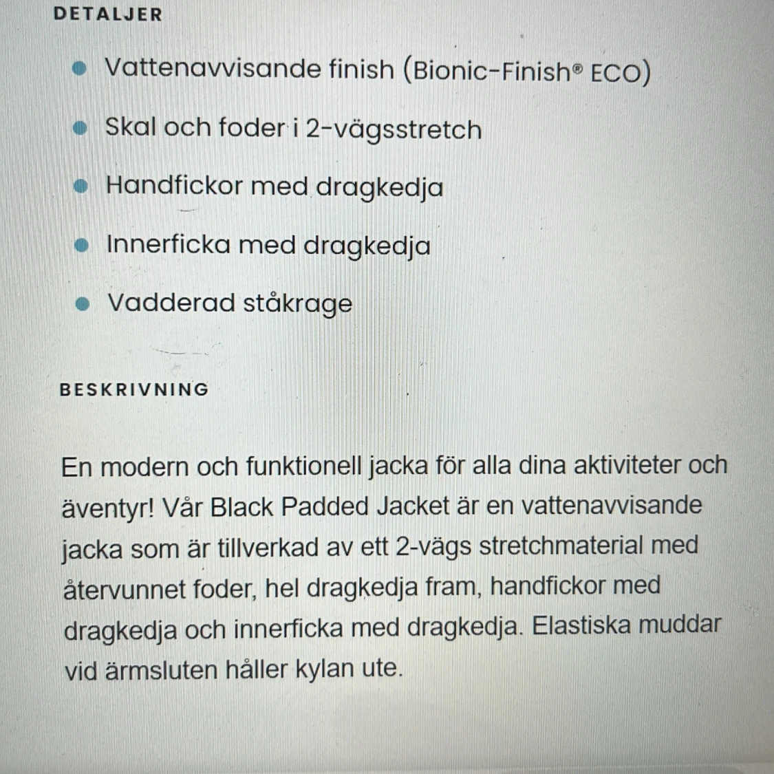 Tunn dunjacka från Aimn (helt ny) - 90