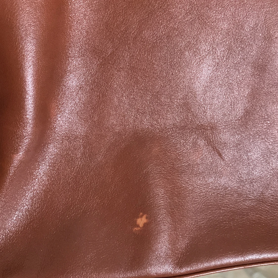 Brun skinnväska  - 91