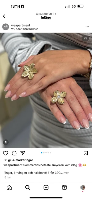 Blomma 3 - Har 4 ringar från by jolima hemma, justerbara och passar alla fingrar🌼🌼